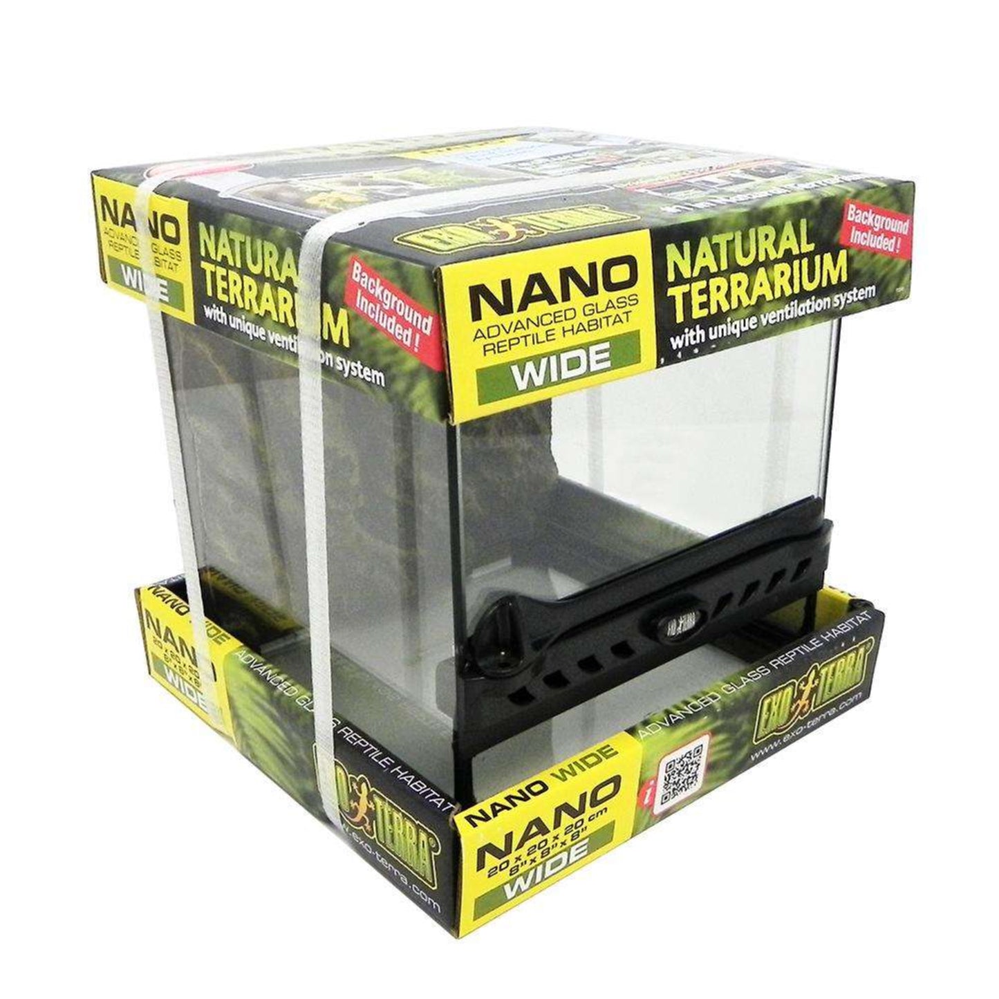 Terrario Nano Wide Exo Terra 20x20x20 - Ideale per Anfibi e Rettili