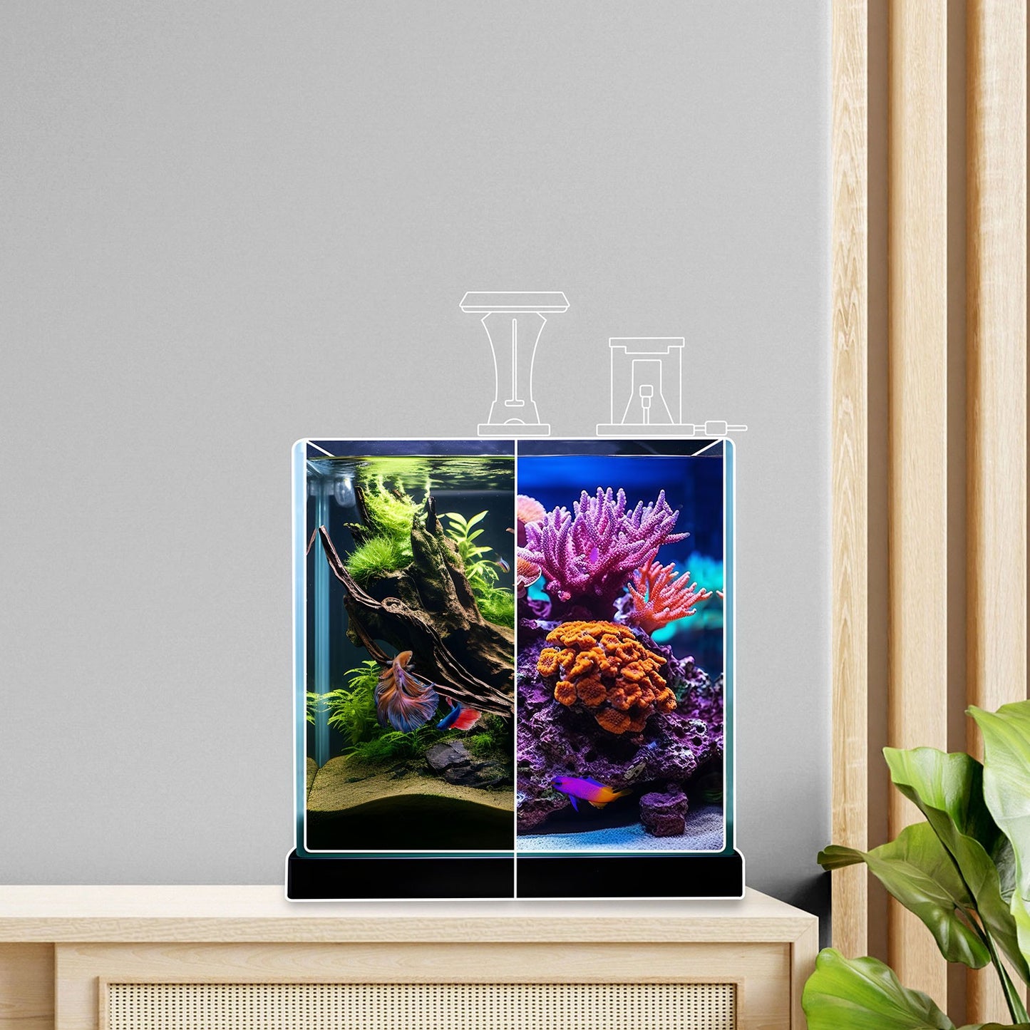 Qube Kit 25 per Acquari Fino a 50 Litri – Sistema di Filtrazione Completo