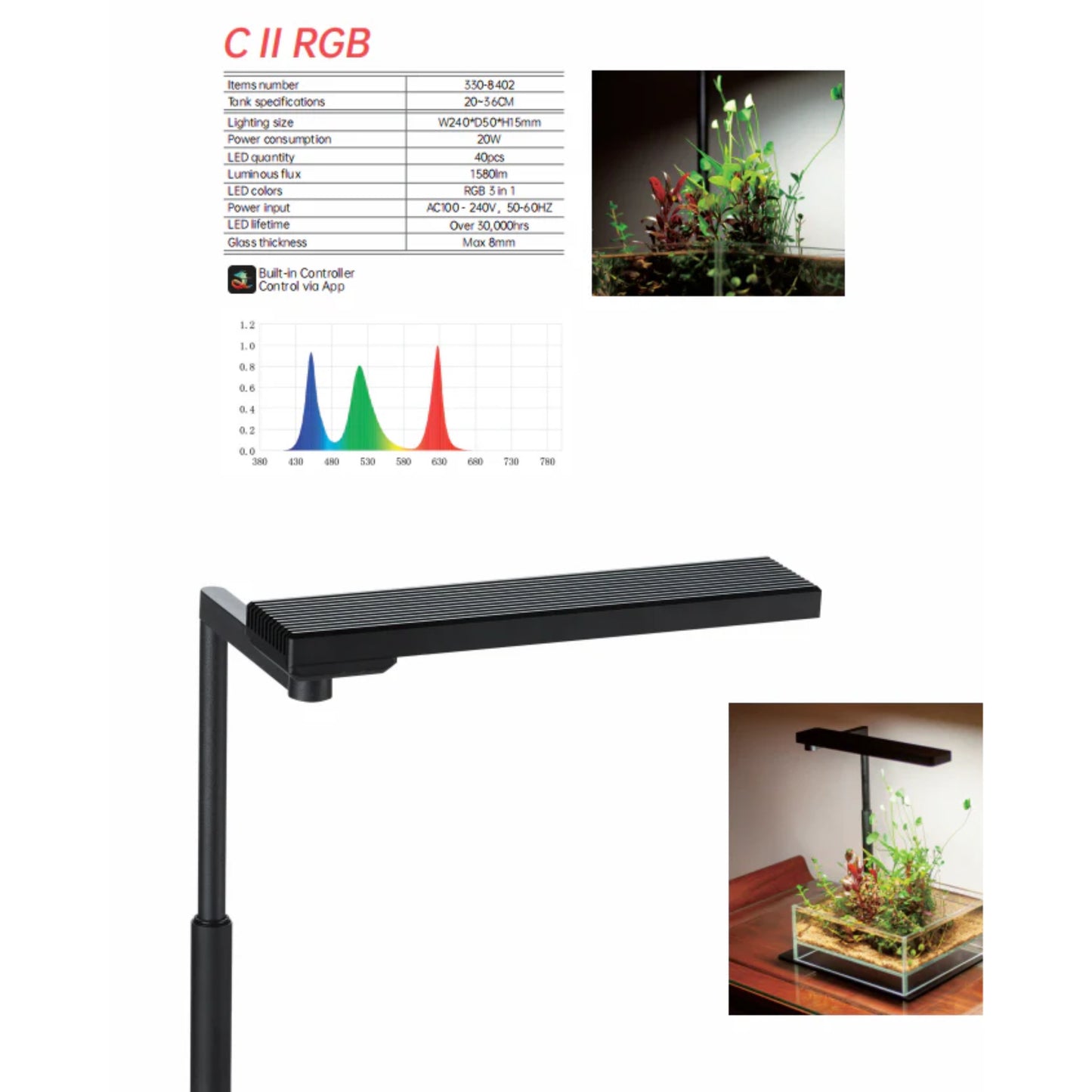 C II RGB LED Light