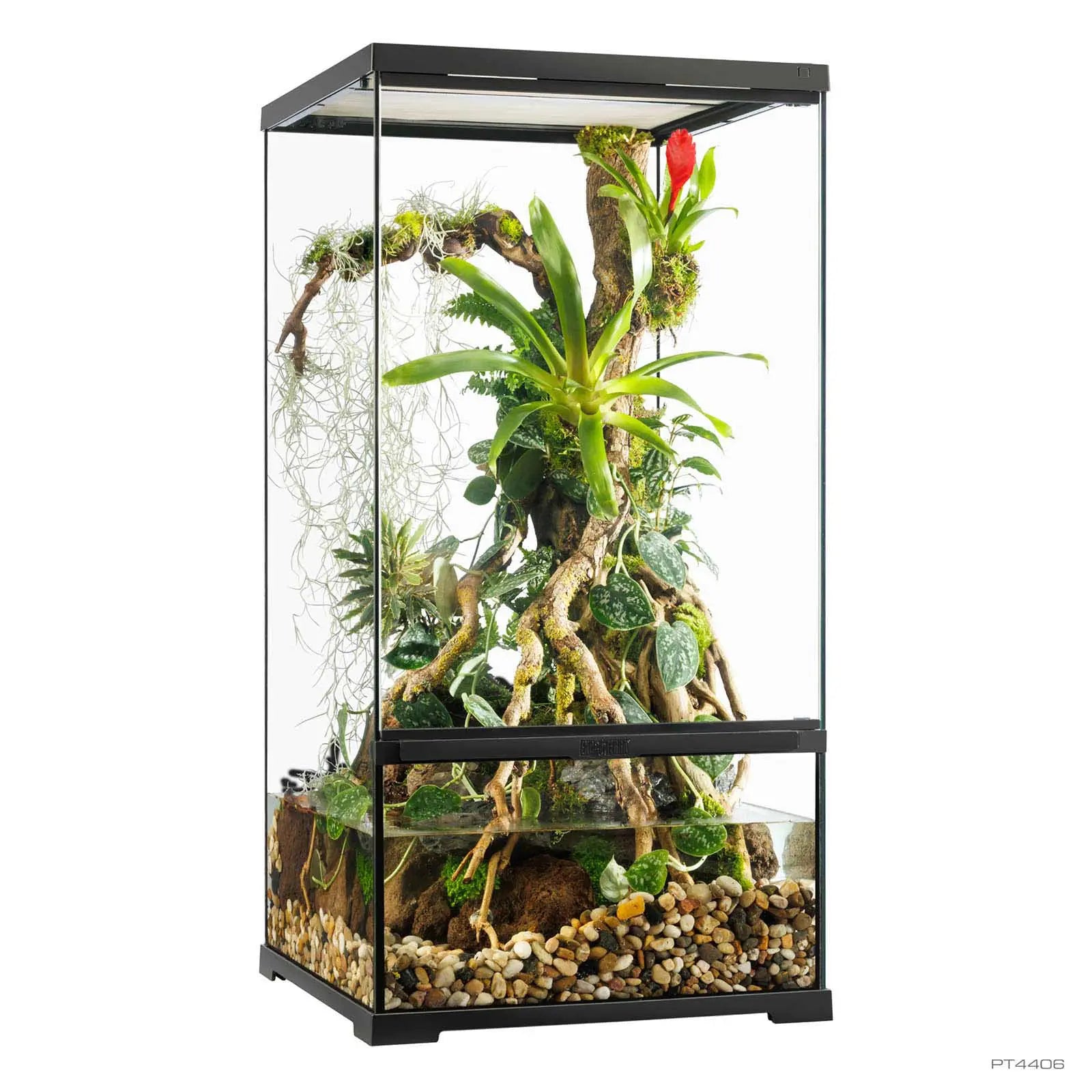 Pro Paludarium Small X-Tall 45x45x90 cm | Exo Terra con Fondo Drenante