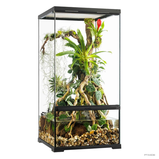 Pro Paludarium Small X-Tall 45x45x90 cm | Exo Terra con Fondo Drenante