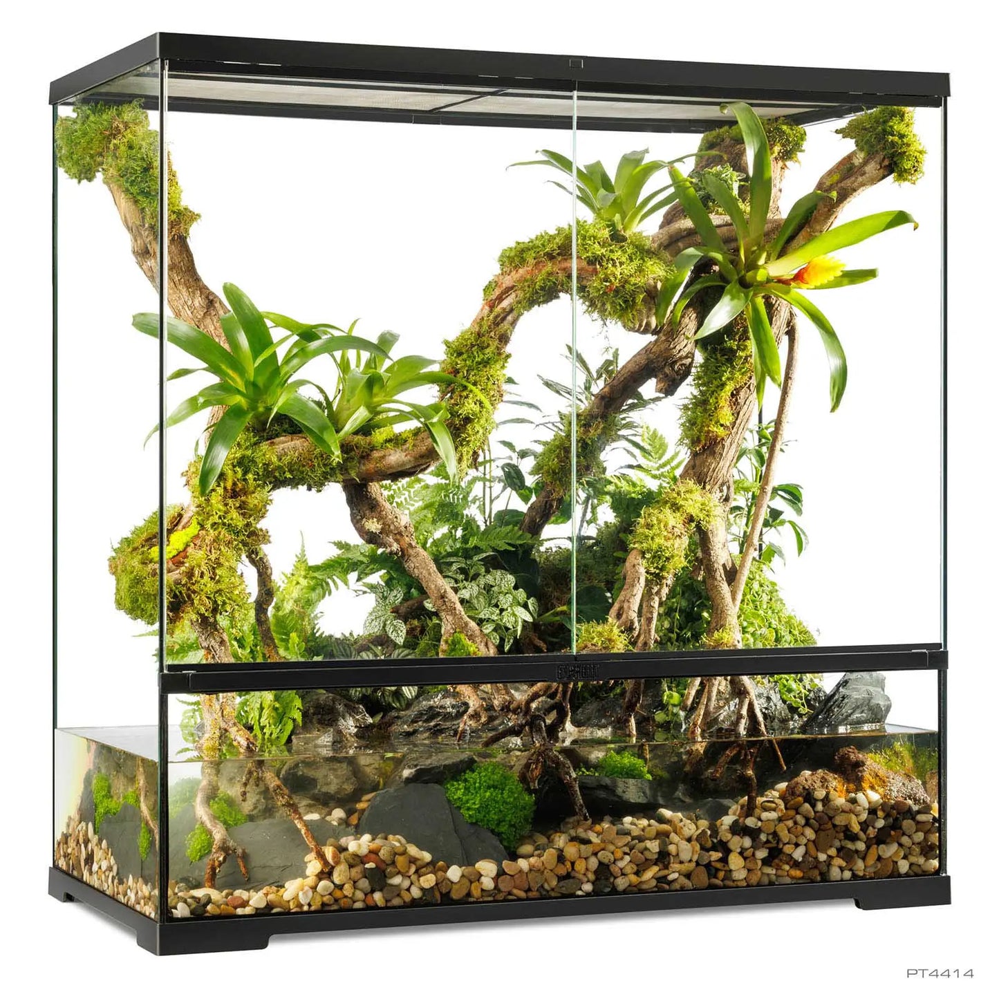 Pro Paludarium Large X-Tall 90x45x90 cm | Exo Terra con Fondo Drenante