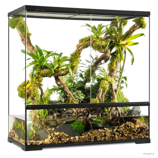 Pro Paludarium Large X-Tall 90x45x90 cm | Exo Terra con Fondo Drenante
