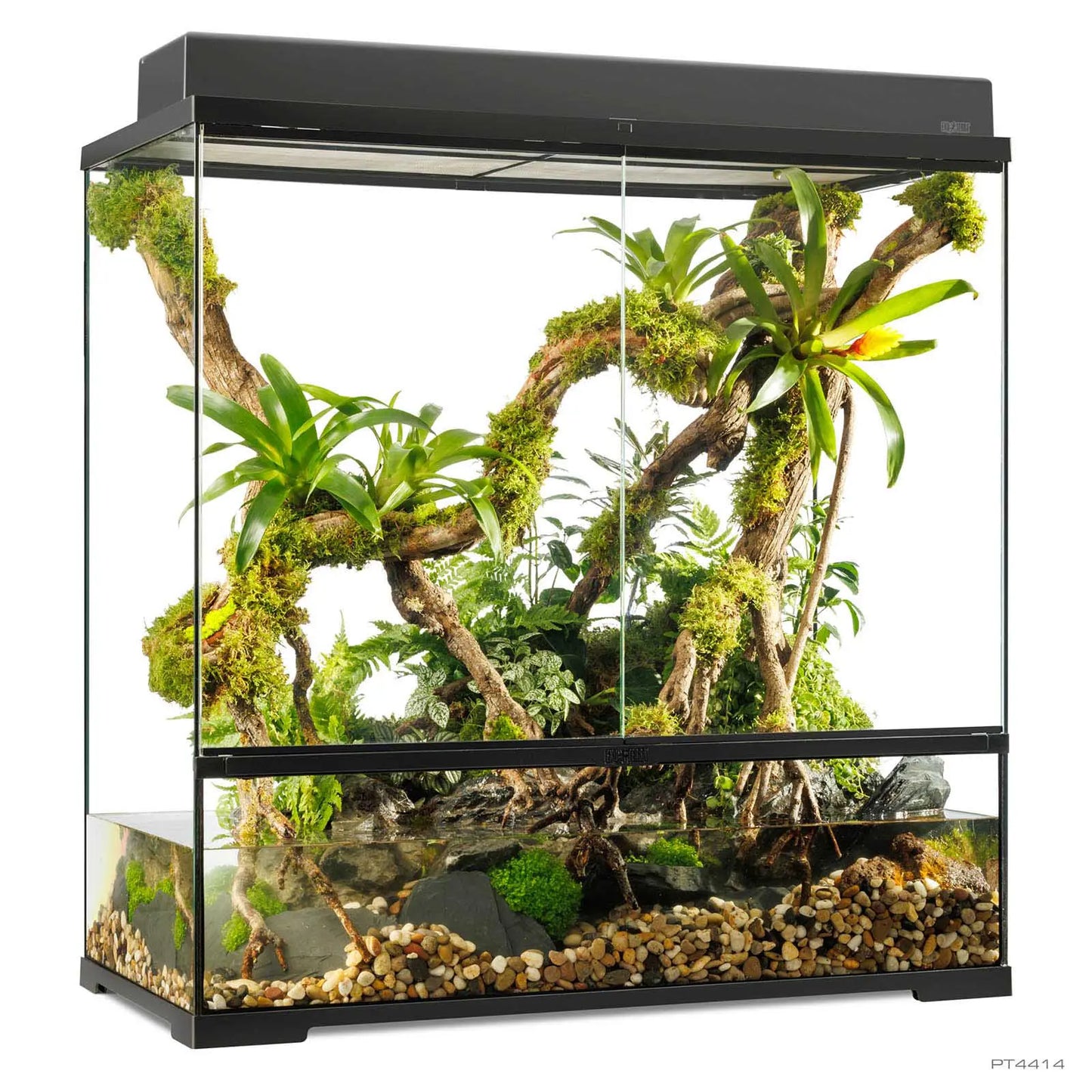 Pro Paludarium Large X-Tall 90x45x90 cm | Exo Terra con Fondo Drenante