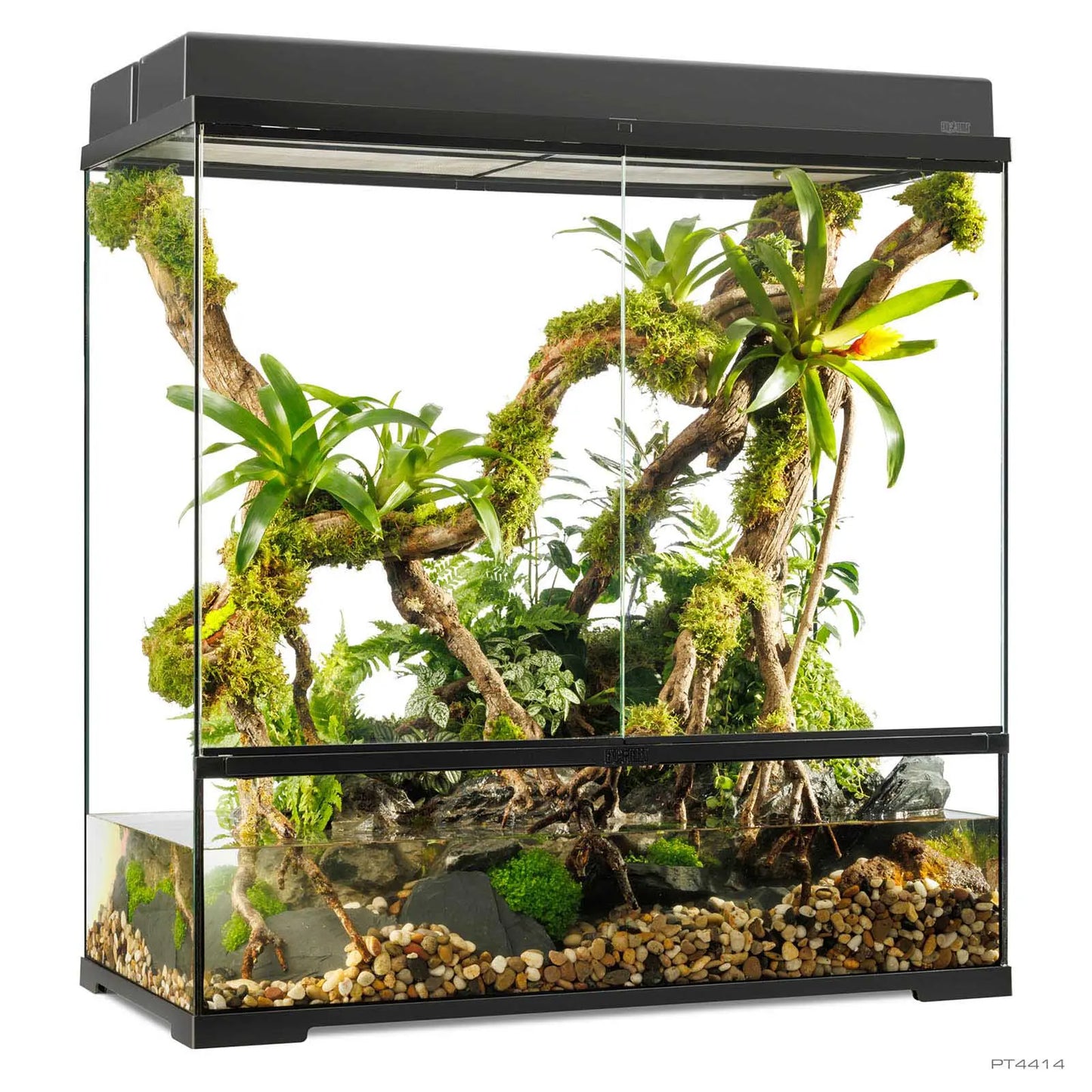 Pro Paludarium Large X-Tall 90x45x90 cm | Exo Terra con Fondo Drenante