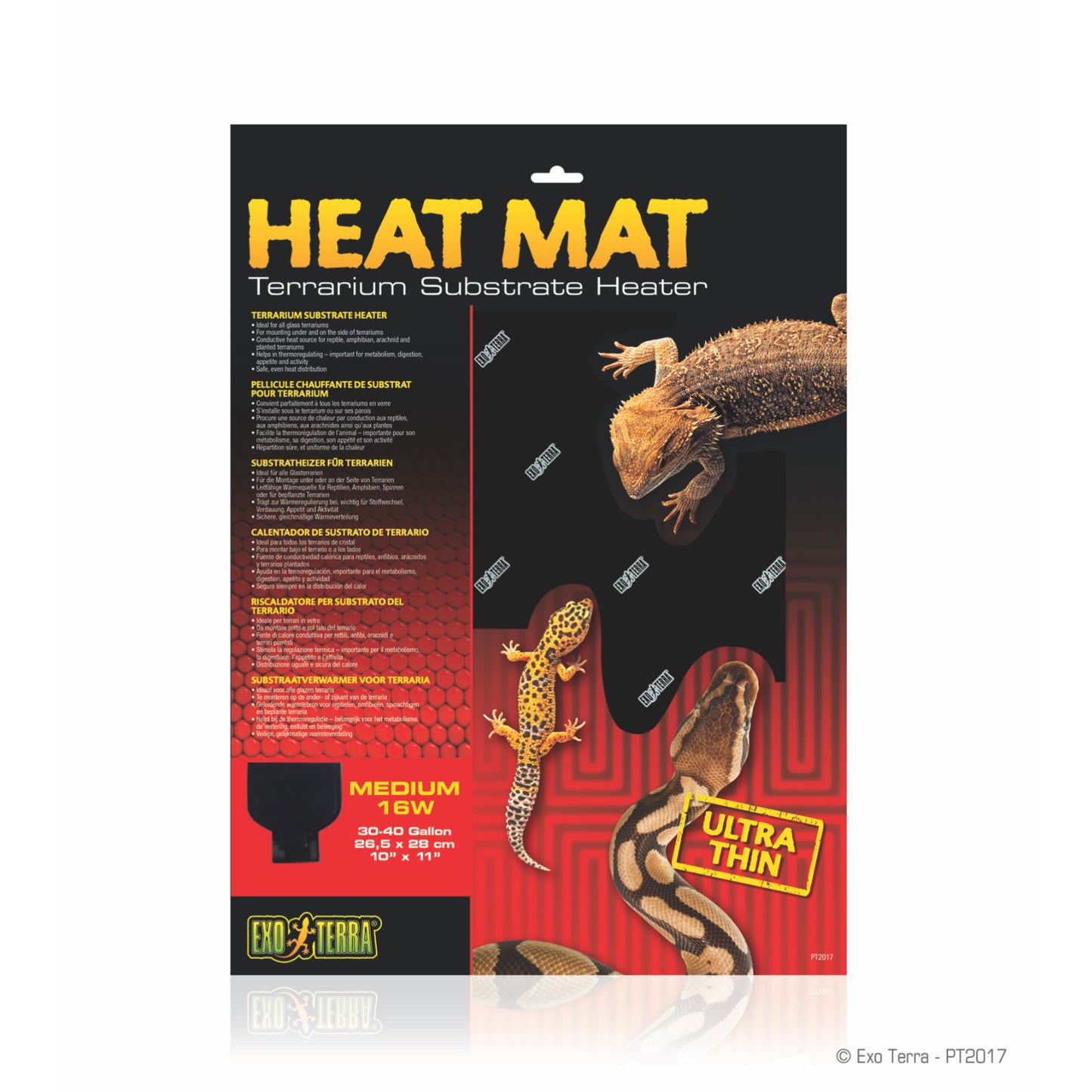 Exo Terra Heat Mat - Tappetino Riscaldante per Terrari: Fonte di Calore Conveniente e Sicura