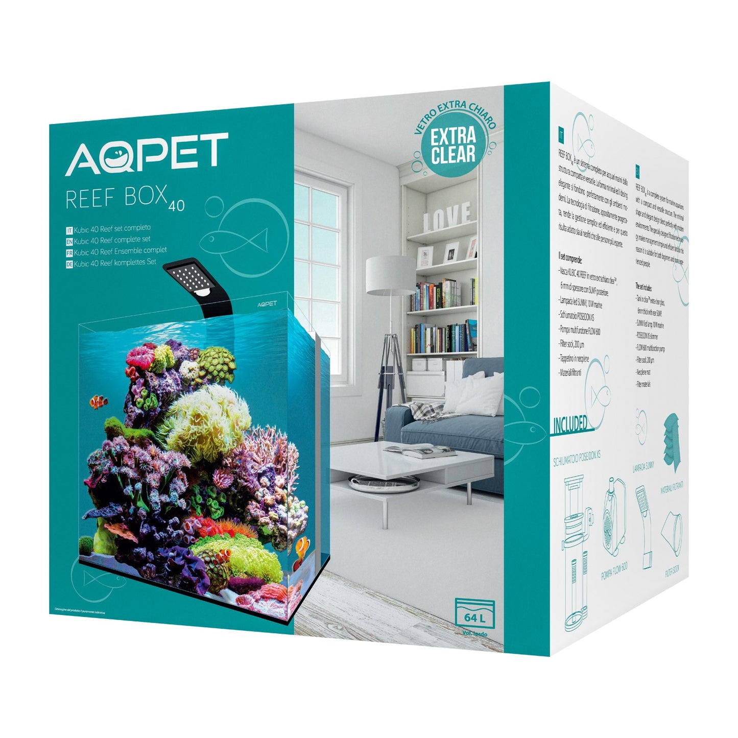 Reef Box 40 – Sistema Completo per Acquari Marini Fino a 120 Litri